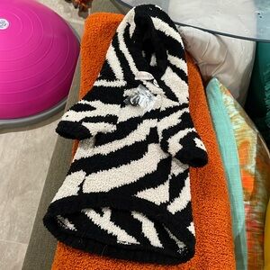 Kashwere furr me! Extra Small dog sweater with hood